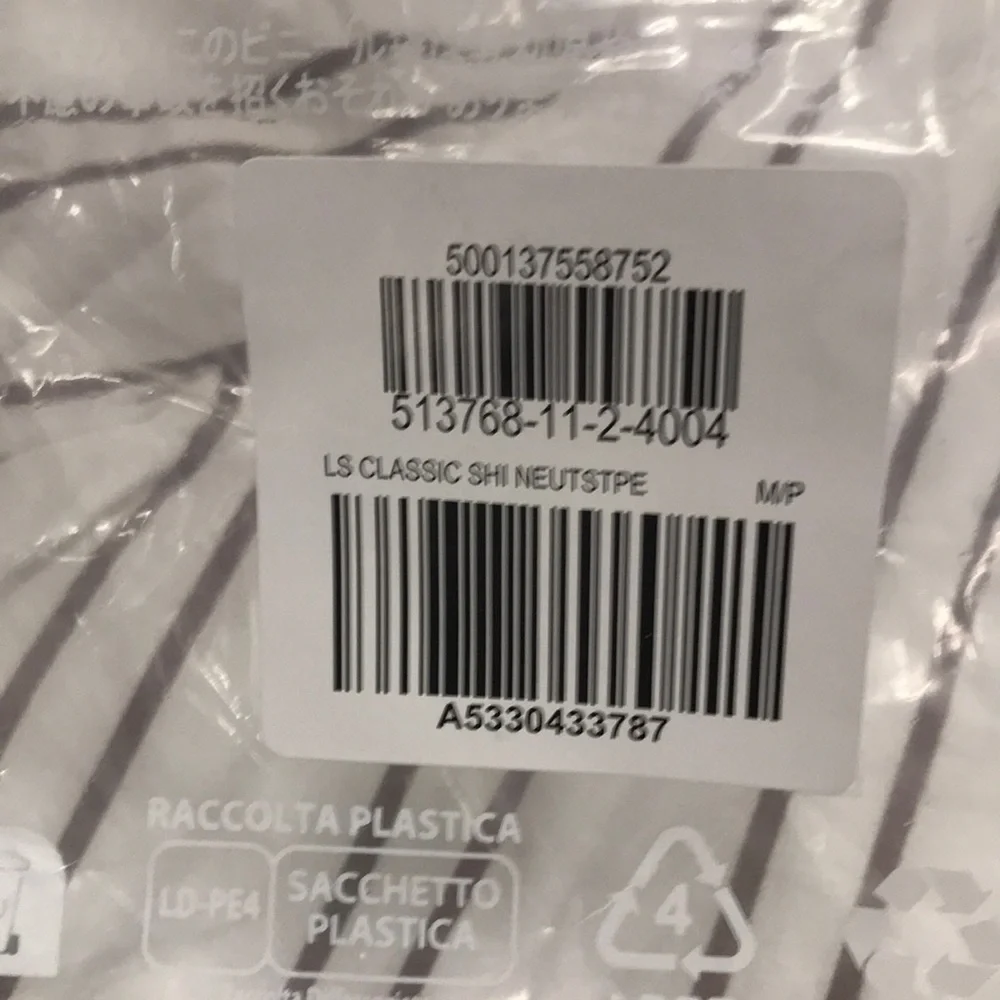 Old Navy Women's White and Brown Striped Button Down Shirt - Picture 3 of 6